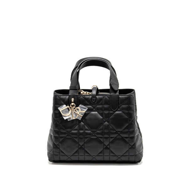 Dior Medium Dior Toujours Tote Bag Macrocannage Calfskin Black LGHW