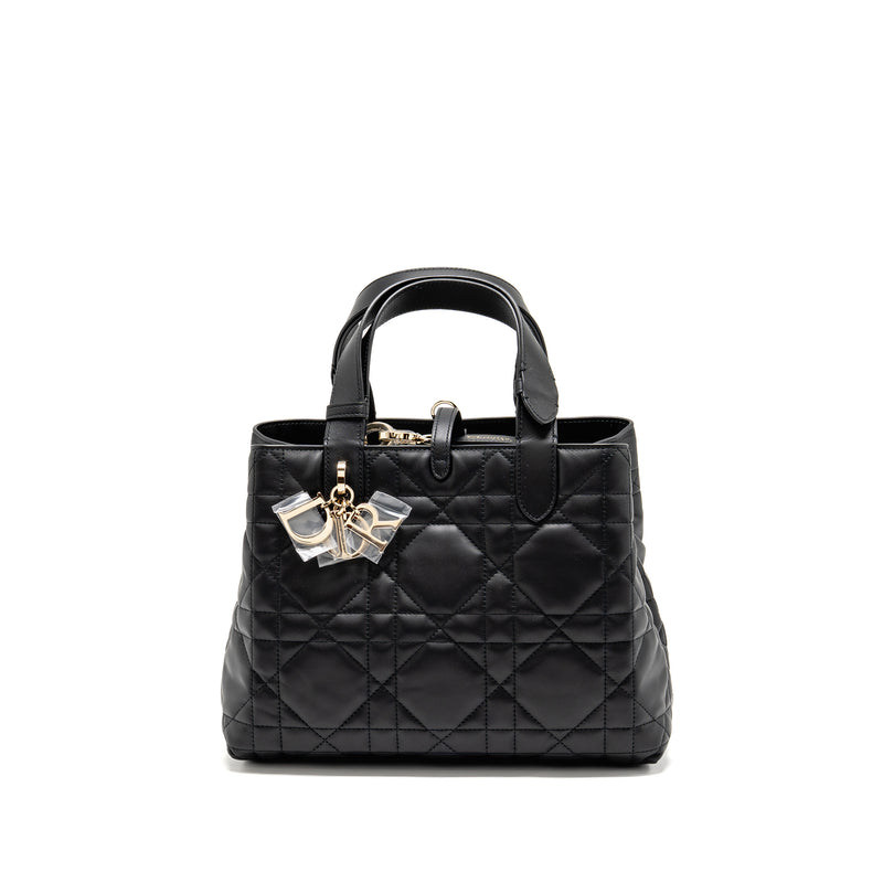 Dior Medium Dior Toujours Tote Bag Macrocannage Calfskin Black LGHW