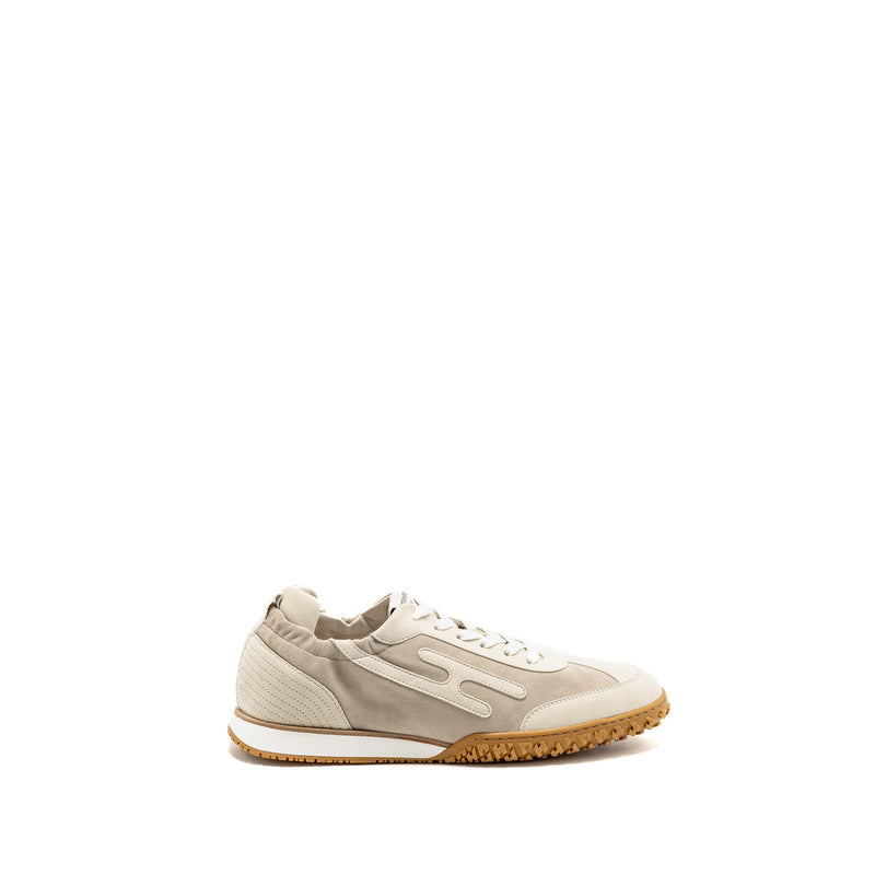 Hermes Size 41 Femme Jet Sneaker Suede Goatskin Beige Esquisse/Glaise