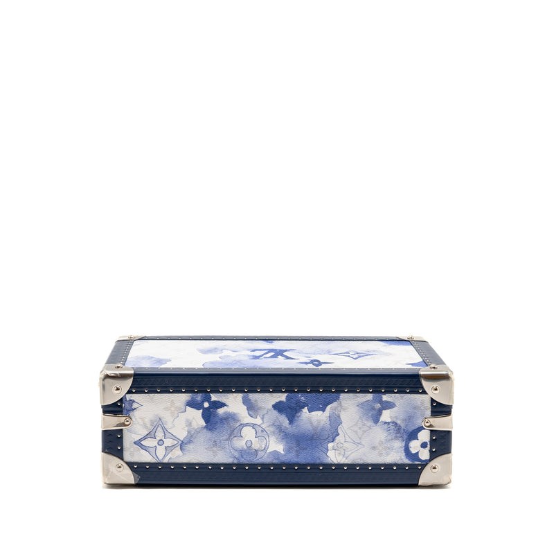 Louis Vuitton Coffret 8 Montres Watch Box Watercolour Monogram Canvas/Calfskin Blue/White SHW