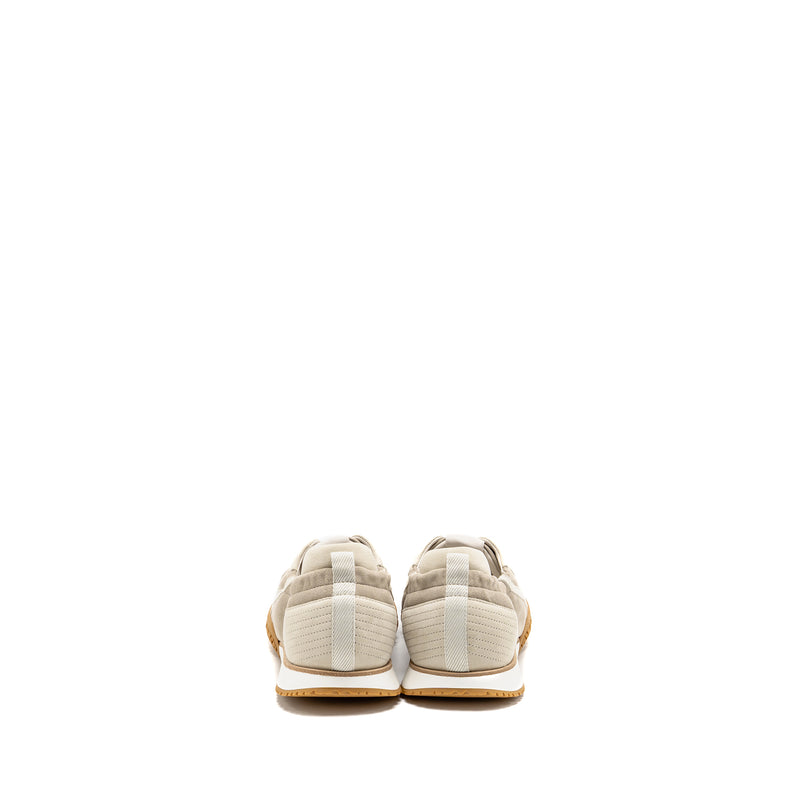 Hermes Size 41 Femme Jet Sneaker Suede Goatskin Beige Esquisse/Glaise