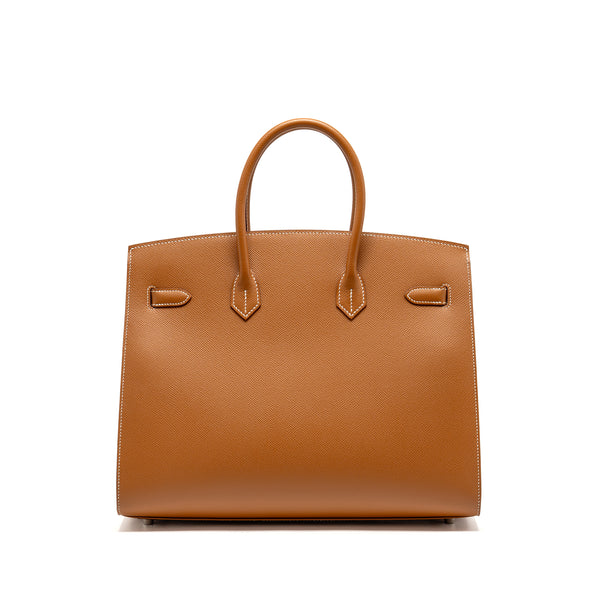 Hermes Birkin 35 Sellier epsom gold SHW stamp Y