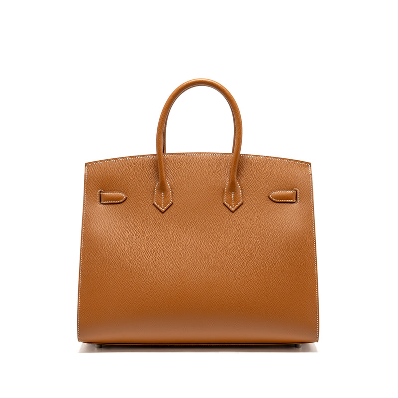 Hermes Birkin 35 Sellier epsom gold SHW stamp Y