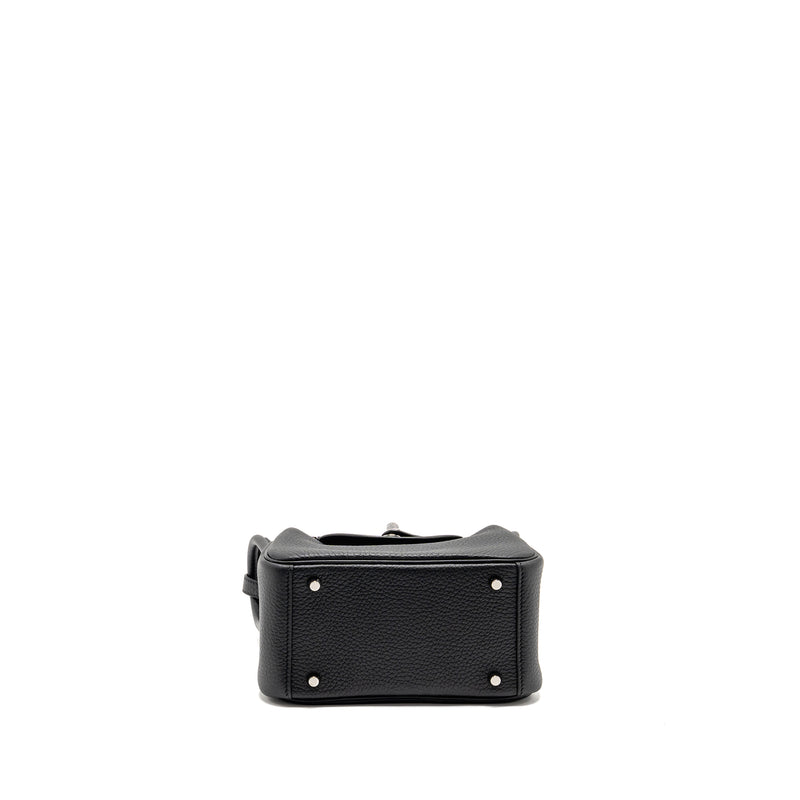 Hermes Mini Lindy II Clemence Black SHW Stamp K