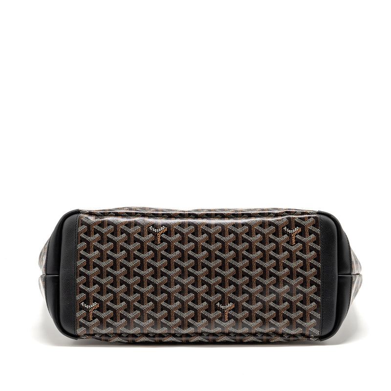 Goyard Artois Medium Handbag Goyardine Canvas/Calfskin Black SHW