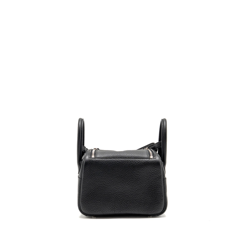 Hermes Mini Lindy II Clemence Black SHW Stamp K