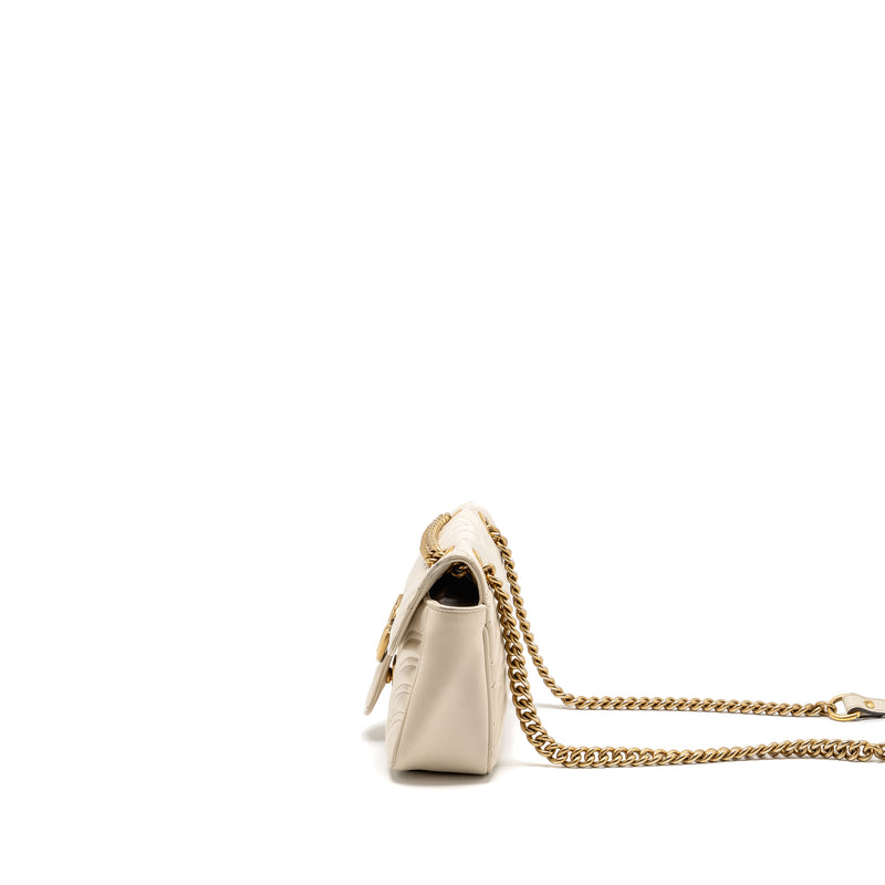 Gucci Mini Marmont bag calfskin white GHW