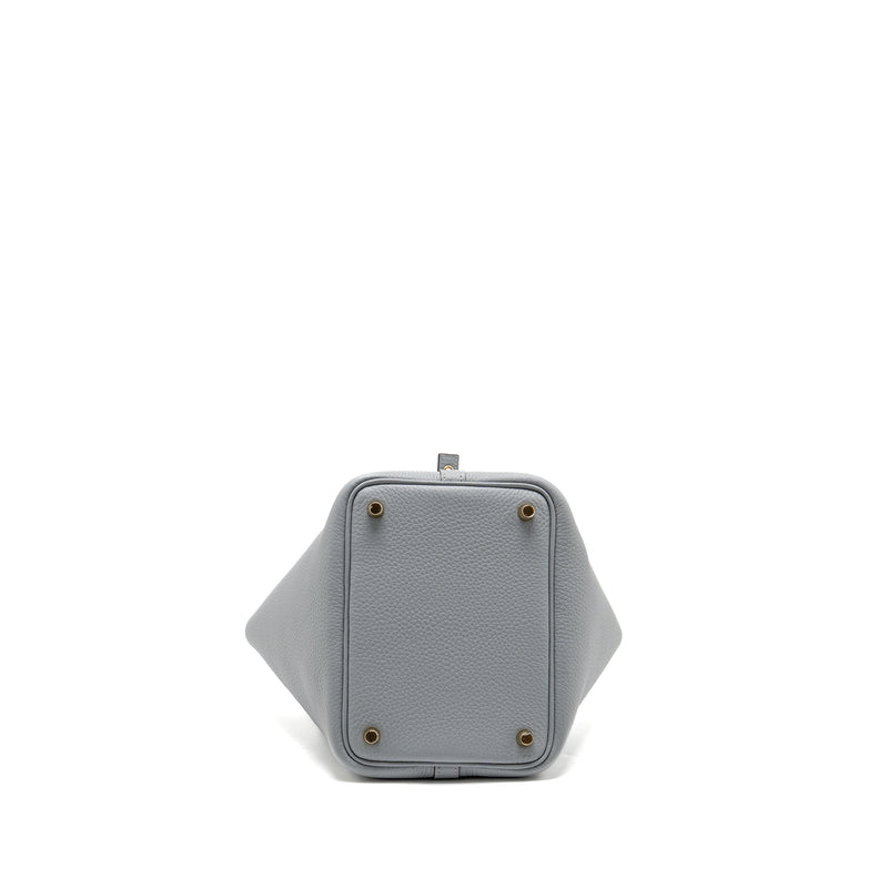 Hermes Picotin 18 Lock Bag Clemence Gris Pantin LGHW Stamp K