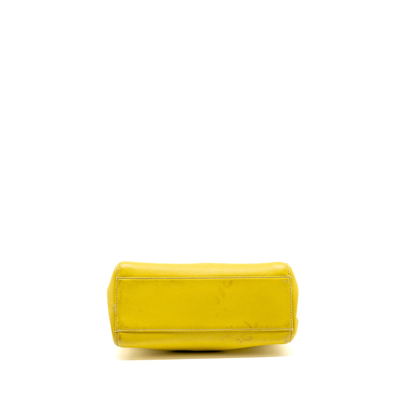 Fendi mini peekaboo lambskin light green SHW