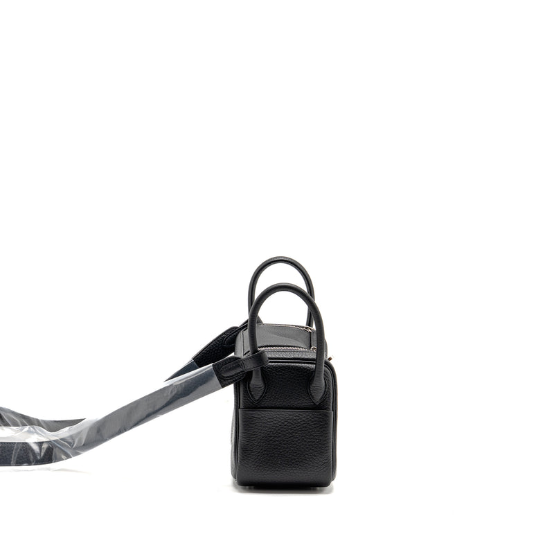 Hermes Mini Lindy II Clemence Black SHW Stamp K