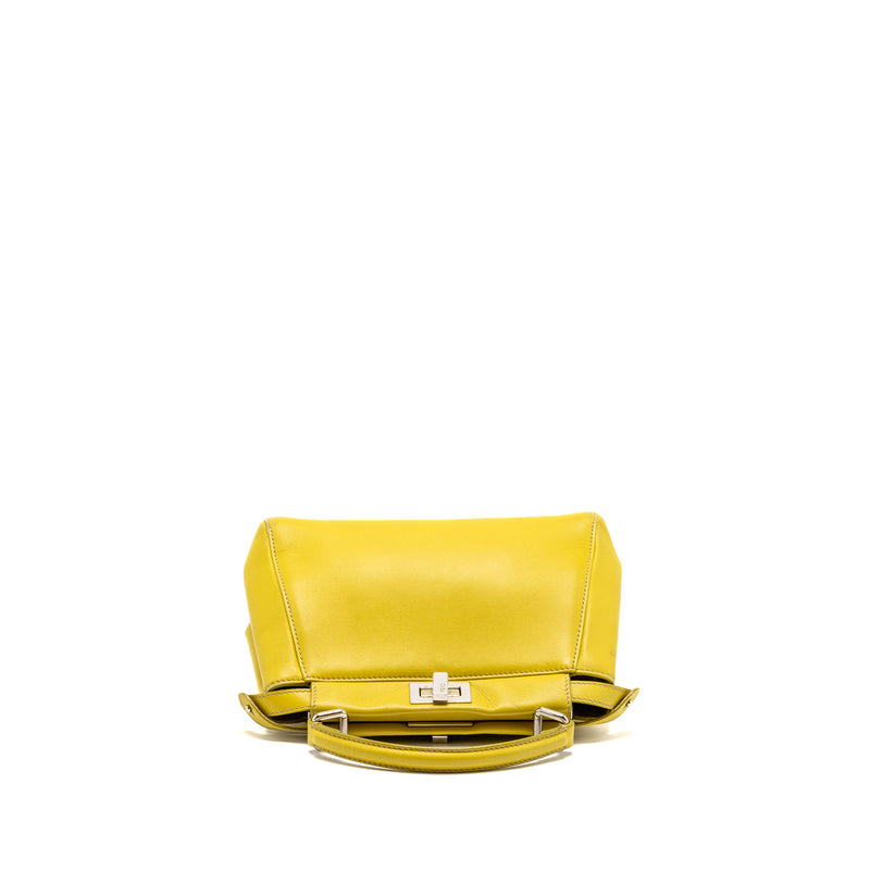 Fendi mini peekaboo lambskin light green SHW