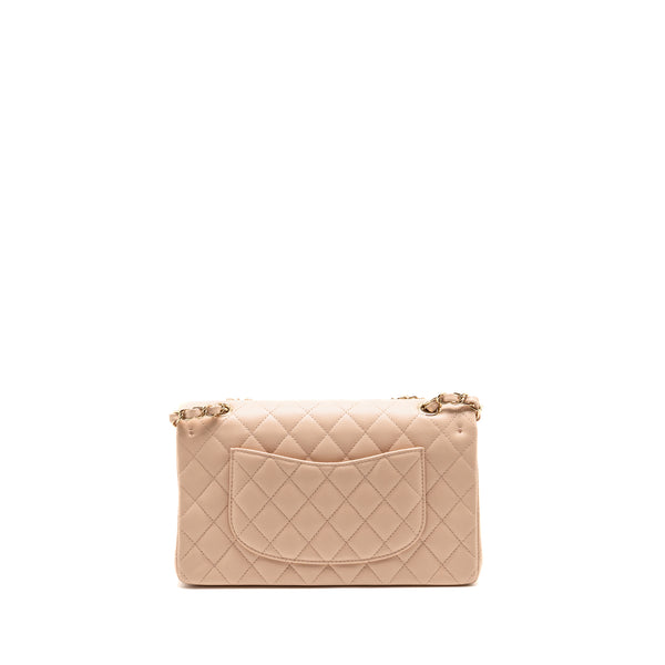 Chanel Medium Classic Double Flap Bag Caviar Light Pink LGHW (Microchip)