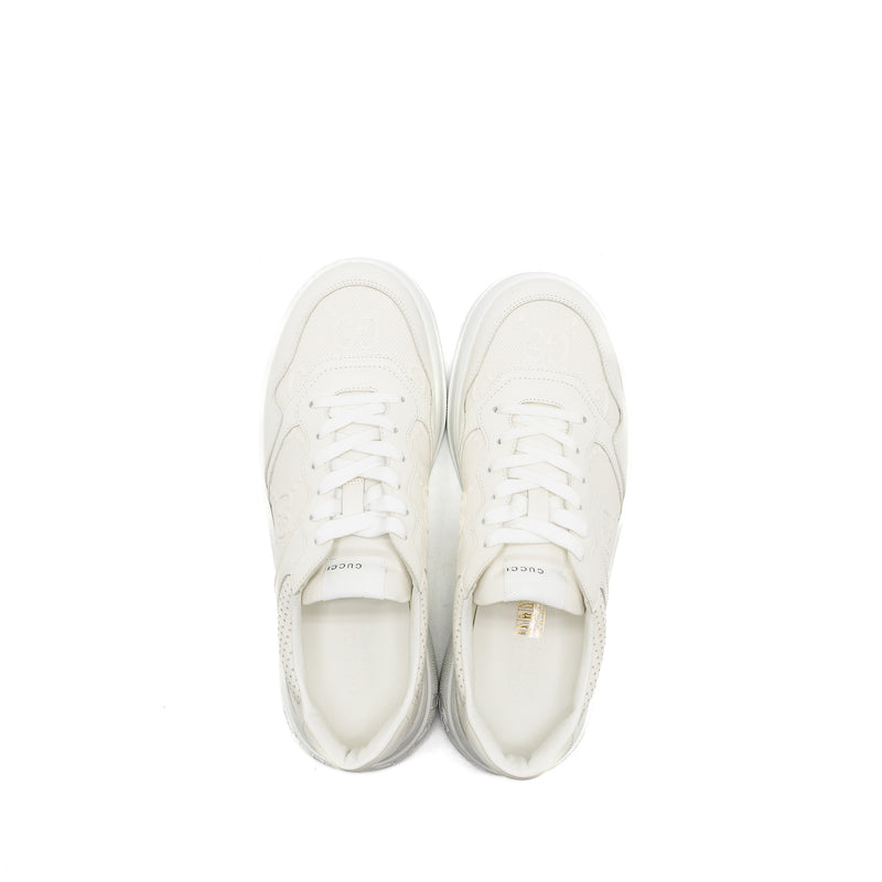 Gucci size 10.5 GG trainer supreme canvas white