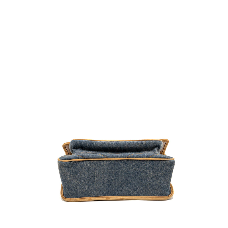 Saint Laurent/YSL Niki Shoulder bag Denim Blue/ CINNAMON GHW