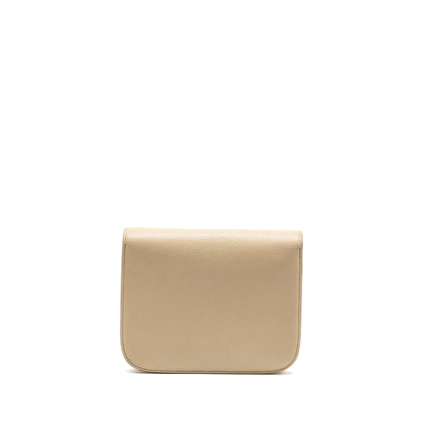 Celine Medium Classic Box Bag Goatskin Beige GHW