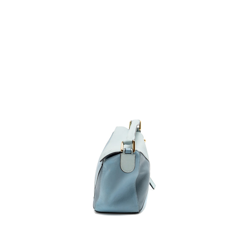 Loewe Small Puzzle Bag Calfskin Blue/ Multicolour GHW