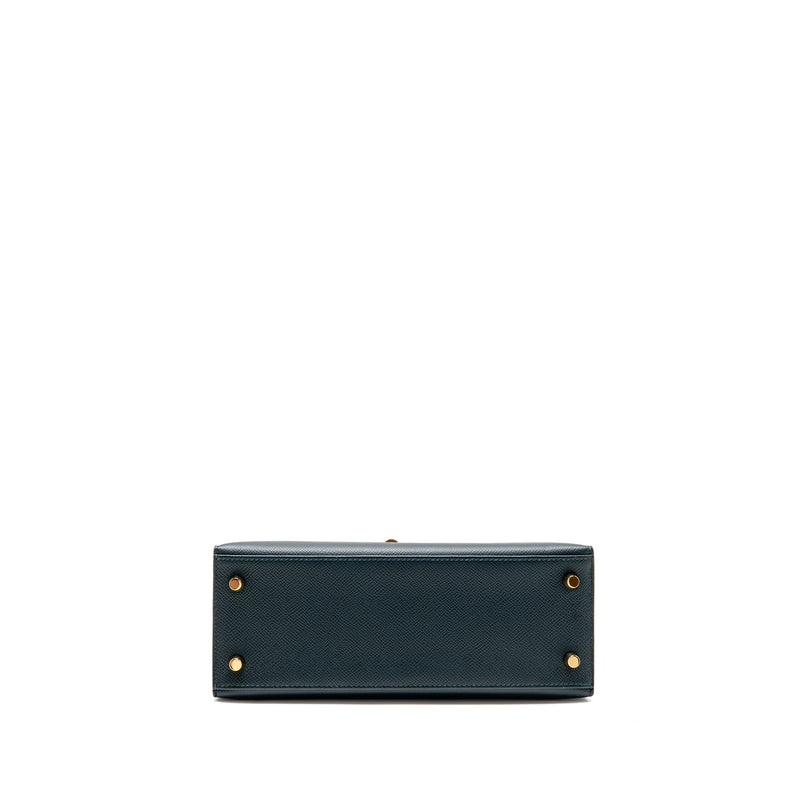 Hermes Kelly 25 Epsom Vert Cypress GHW Stamp C