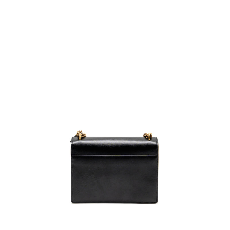 Saint Laurent/YSL Medium Sunset Bag Smooth Leather Black GHW
