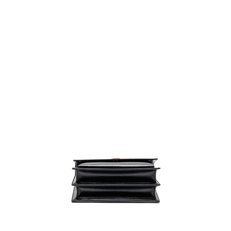 Saint Laurent/YSL Medium Sunset Bag Smooth Leather Black GHW