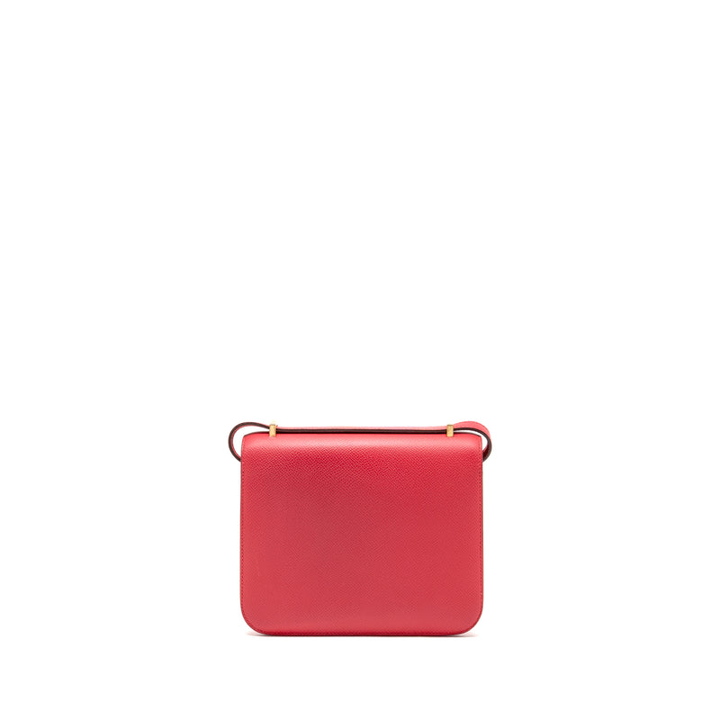 Hermes Mini Constance Epsom Rose Extreme GHW Stamp D
