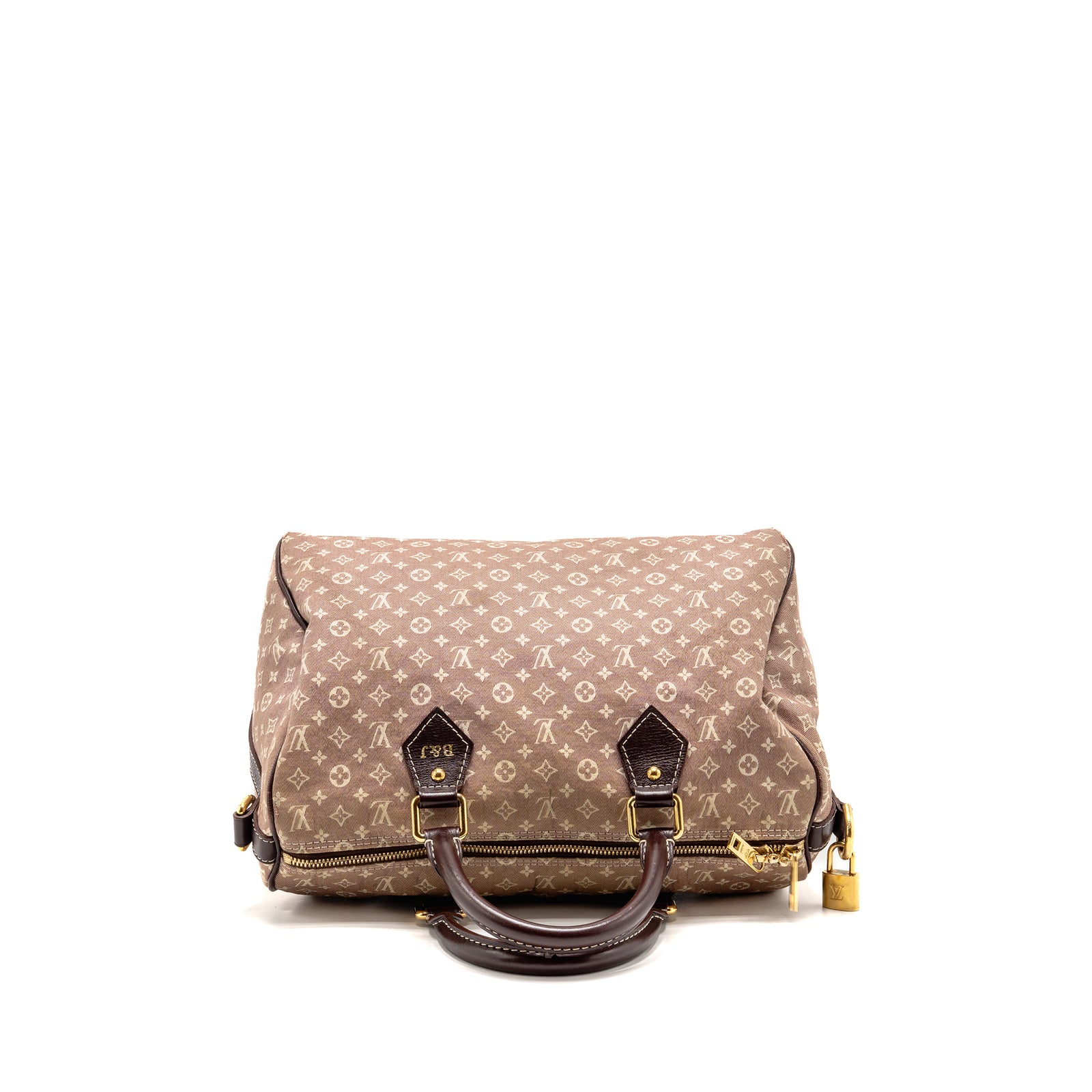 Louis Vuitton Speedy 30 Bandouliere Sepia Monogram Idylle Burgundy GHW