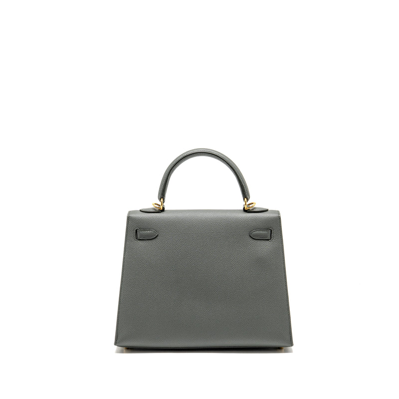 Hermes kelly 25 epsom vert Amande GHW stamp Z
