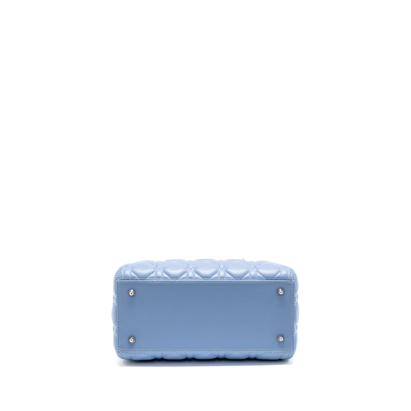 Dior Medium Lady Dior Lambskin Light Blue SHW