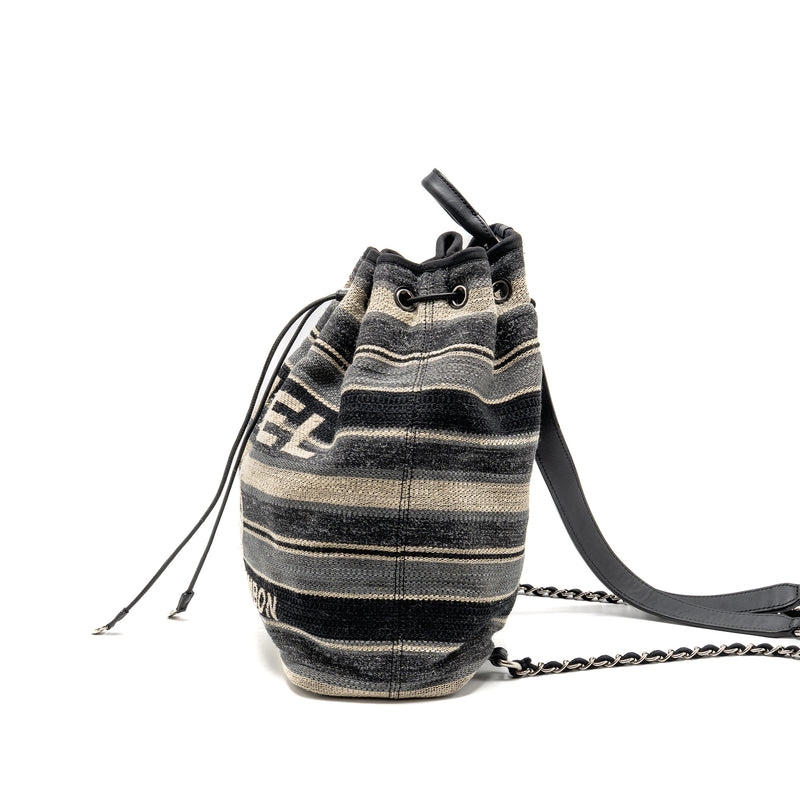 Chanel 31 Rue Cambon Bucket Backpack Fabric Multicolour SHW