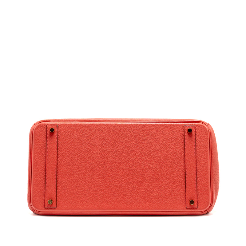Hermes Birkin 40 Clemence Bougainvillier GHW Stamp Square M