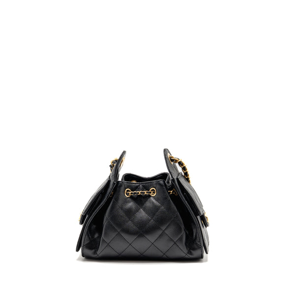 Chanel Mini 25 bag caviar black GHW (microchip)