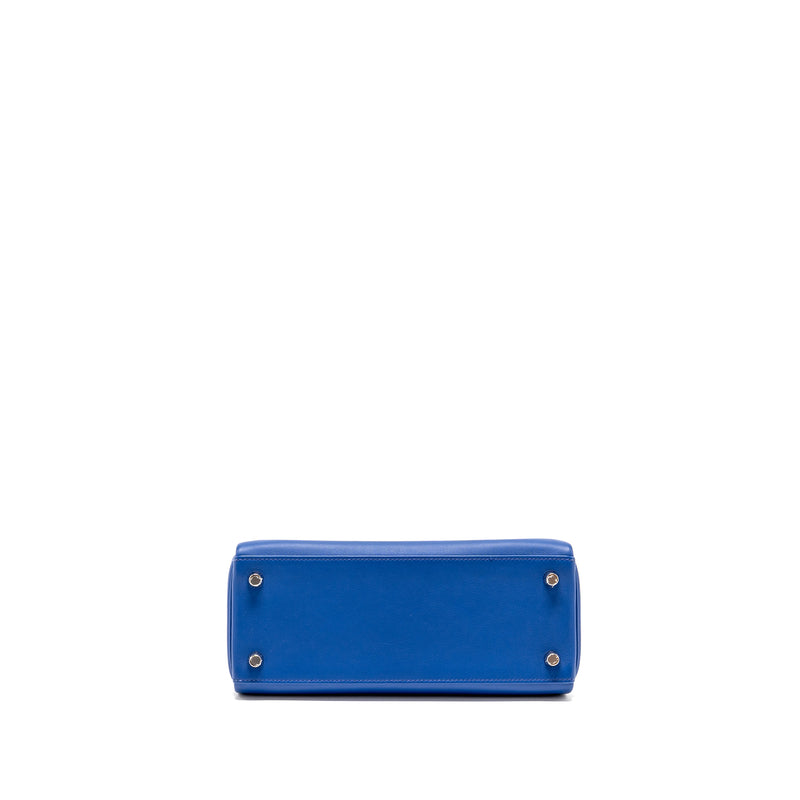 Hermes Kelly 25 Swift Blue Royal SHW Stamp U