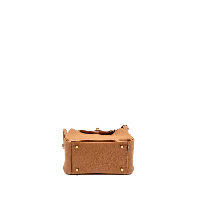 Hermes Mini Lindy Clemence Gold GHW Stamp Z
