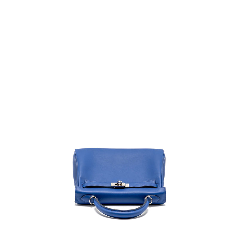 Hermes Kelly 25 Swift Blue Royal SHW Stamp U