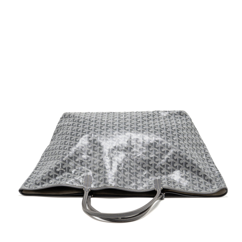 Goyard Saint Louis GM tote bag goyardine canvas / leather grey