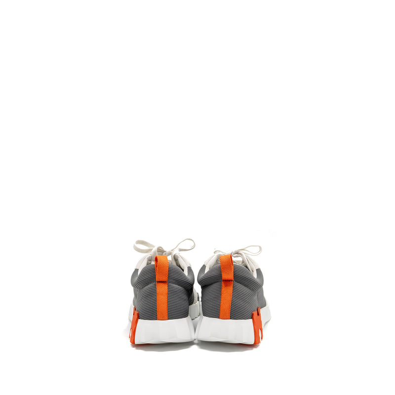 Hermes Size 39 Bouncing Sneakers Canvas/Suede Gris Fonce/Multicolour