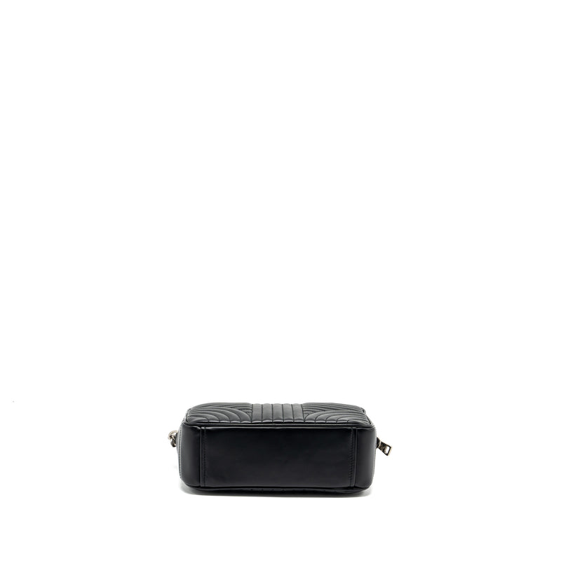Prada Diagramme Camera Crossbody Bag Calfskin Black Ruthenium Hardware