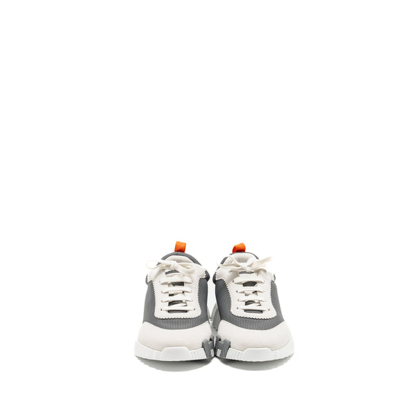 Hermes Size 39 Bouncing Sneakers Canvas/Suede Gris Fonce/Multicolour