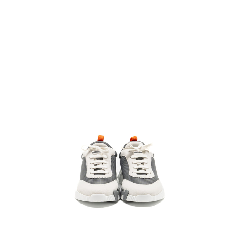 Hermes Size 39 Bouncing Sneakers Canvas/Suede Gris Fonce/Multicolour
