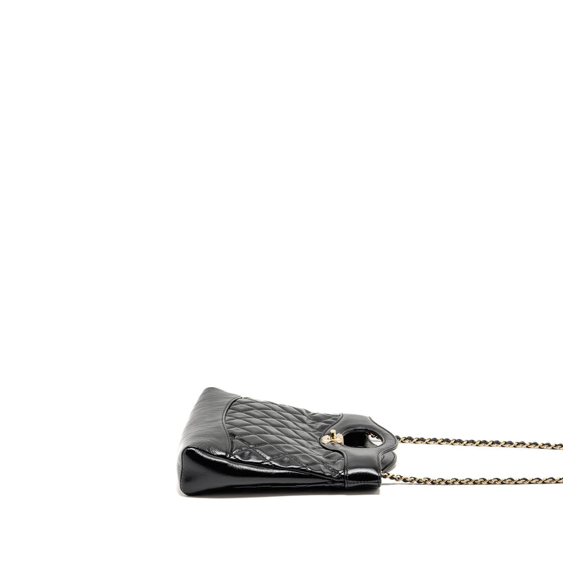 Chanel Mini 31 Bag Shiny Calfskin black LGHW (Microchip)