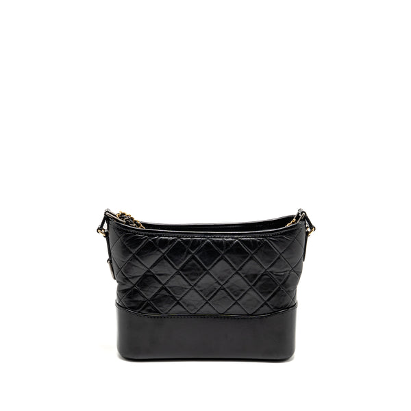 Chanel New Medium Gabrielle Hobo Bag Calfskin Black Multicolour Hardware
