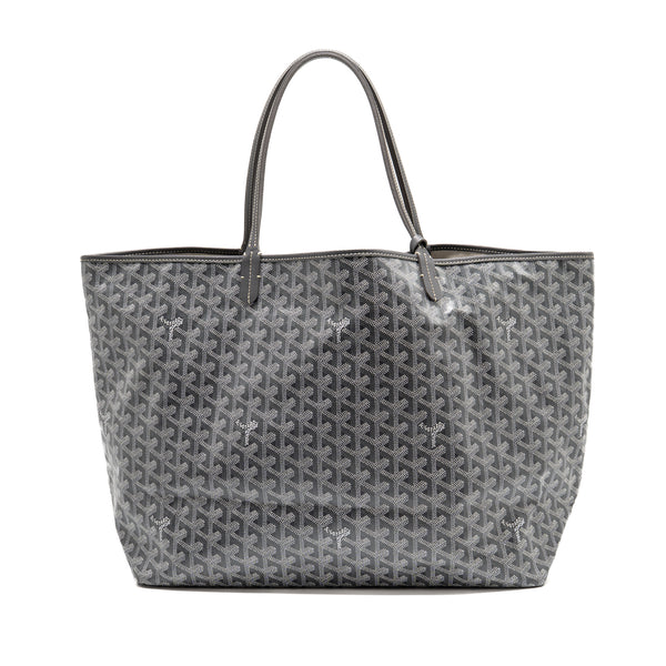 Goyard Saint Louis GM tote bag goyardine canvas / leather grey