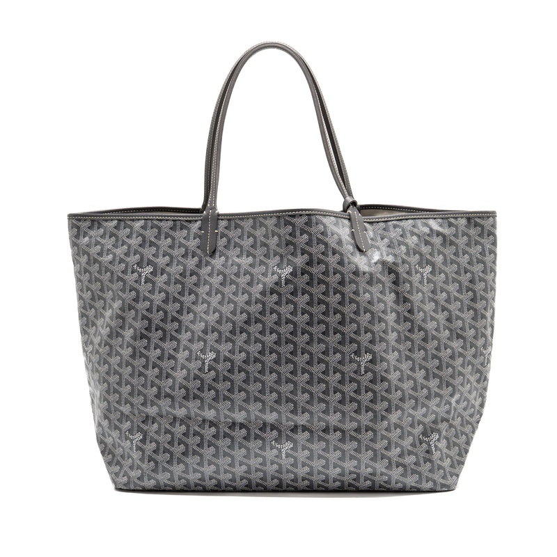 Goyard Saint Louis GM tote bag goyardine canvas / leather grey