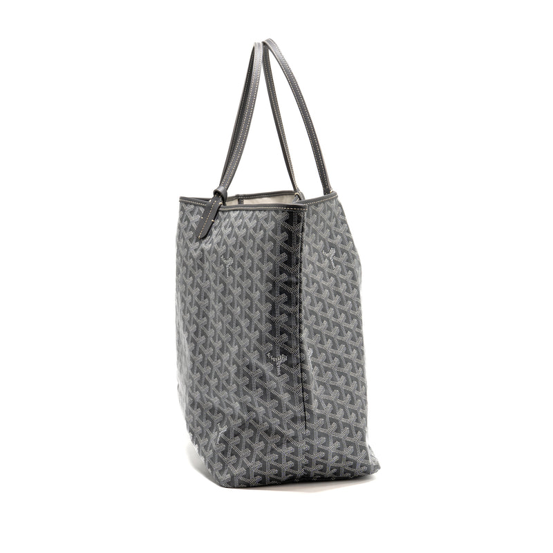 Goyard Saint Louis GM tote bag goyardine canvas / leather grey