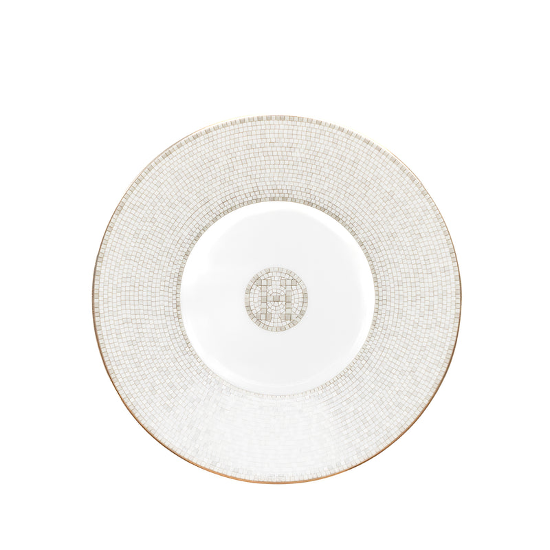 HERMES Mosaique AU 24 Platinum Tea Cup and Saucer