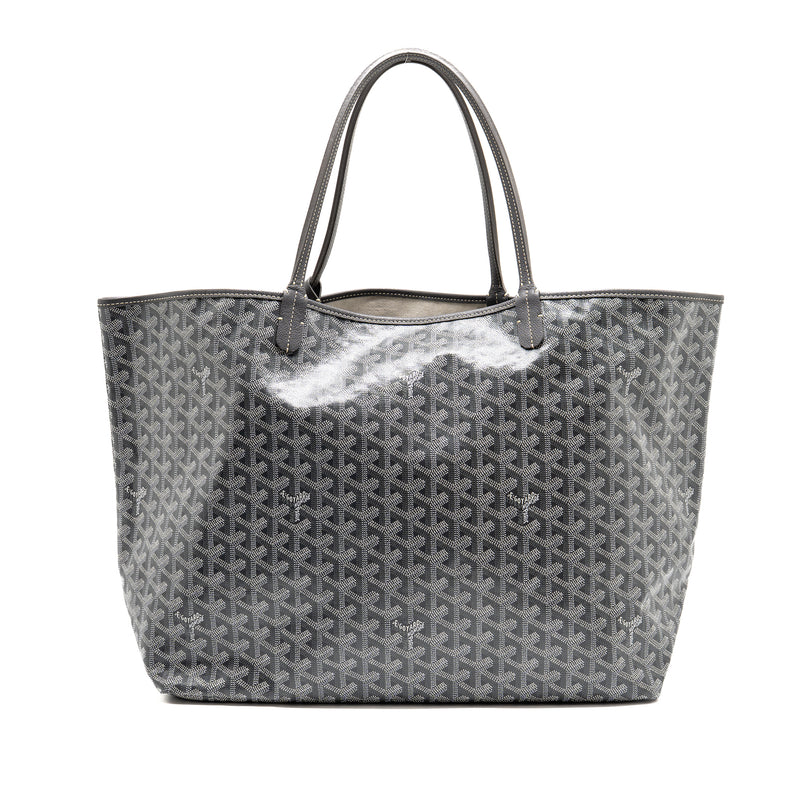 Goyard Saint Louis GM tote bag goyardine canvas / leather grey