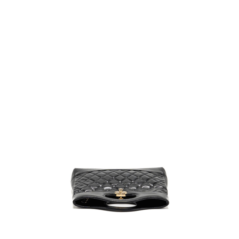 Chanel Mini 31 Bag Shiny Calfskin black LGHW (Microchip)