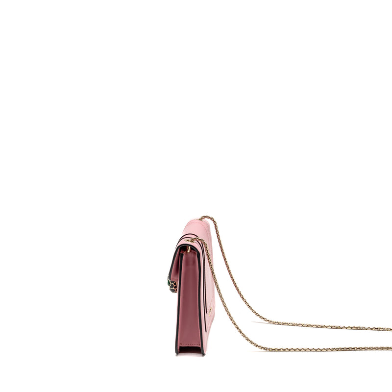 Bvlgari Serpenti forever crossbody bag calfskin pink LGHW