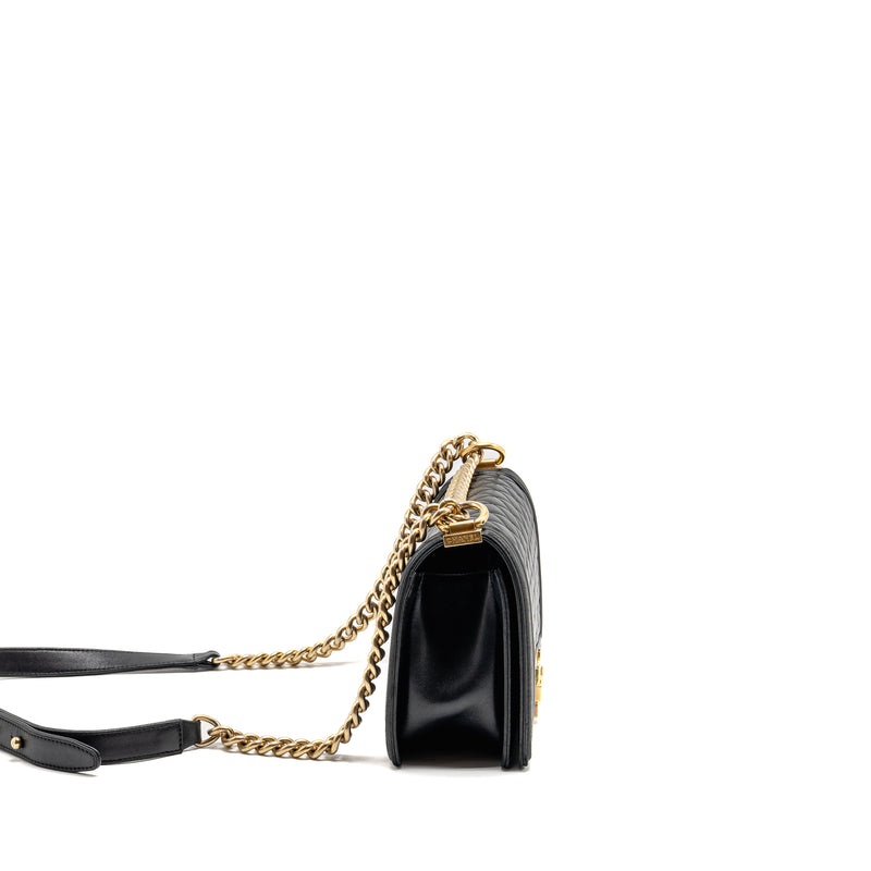 Chanel Medium Boy Bag LAMBSKIN Black GHW