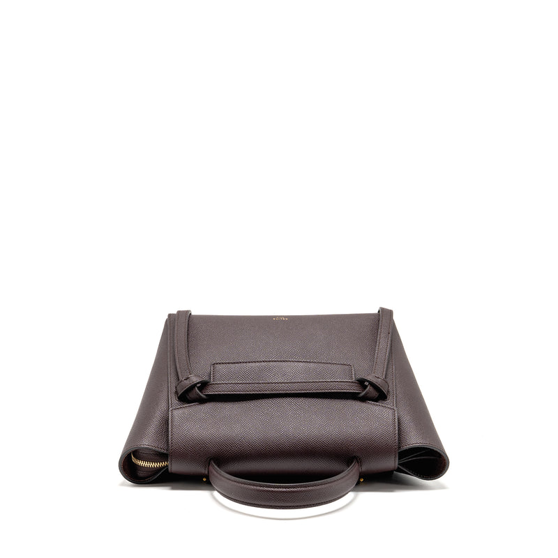 Celine Micro Belt Bag Grained Calfskin Burgundy GHW