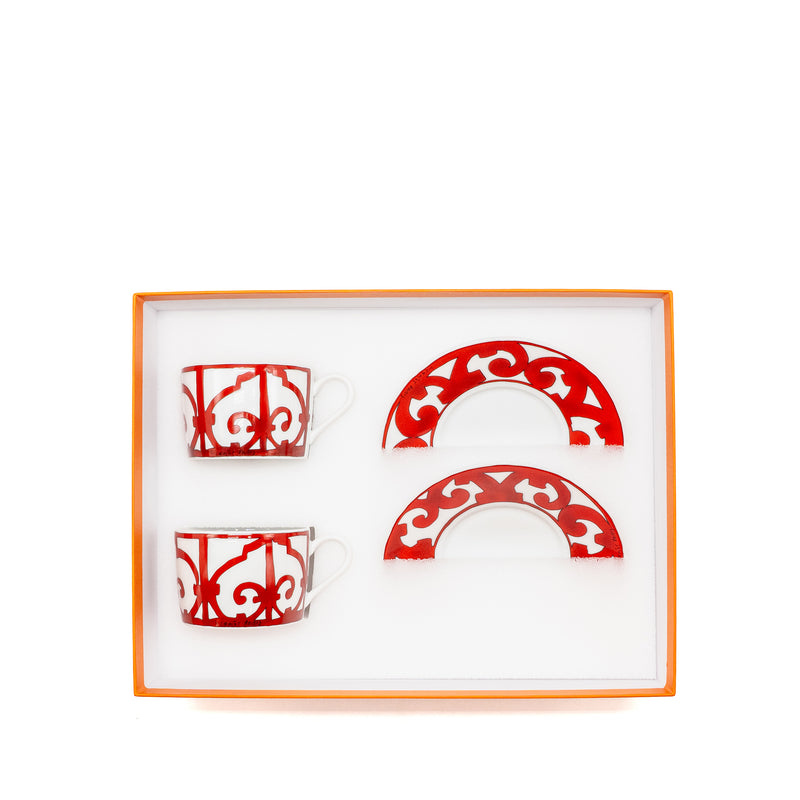 Hermes Balcon Du Guadalquivir Tea Cup and Saucer (Sell in A Set)